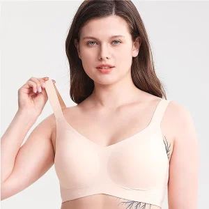Three Quarters Cup Wireless Daily Bra Seamless Adhesive Wide Shoulder Straps Push up Large Size Bra Women BH for Europe America