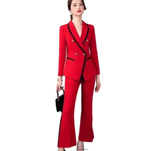 Top Grade Women’s Suits Temperament Goddess Two-Piece Suit Professional Woman Suits