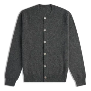 Townkana 100% Wool Classic Cardigan Women’s Casual Round Neck Knitted Button Wool Sweater