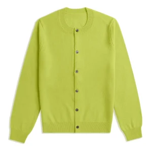 Townkana 100% Wool Classic Cardigan Women’s Casual Round Neck Knitted Button Wool Sweater