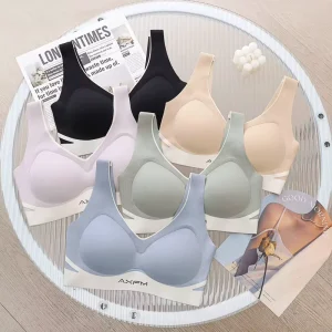 Traceless Contrast Underwear Anti-gravity Pull Gathered All Fixed Cup Sagging Soft Support Underwear Breathable Bra Female