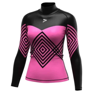 Trendy Patterns Printed Jiu Jitsu Bjj Swimwear Long Sleeve Rash Guard for Swim Women’s Rash Guard