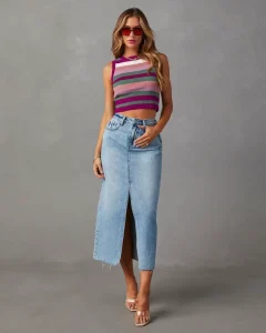 Trendy Women Denim Skirts Denim Dresses Skinny Fit Summer Wear