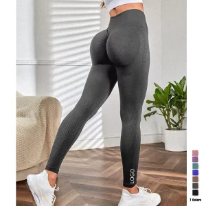 Tuta Donna Sport Seamless Women’s Yoga Set Fitness Long Sleeve Crop Top High Waist Leggings Tracksuit Workout Activewear Workout Wear