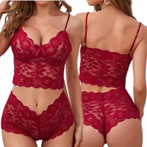 Two piece Xxxxxl Sexy Nighty Lingerie Set Plus Size Women’s Underwear Lingerie Set