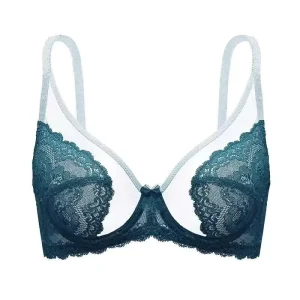 Ultra Thin Women’s Push Up 3 4 Cup Wire Free High Cut Bralette Adjustable Straps Quick Dry Breathable Seamless Embroidered