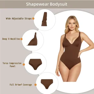Under Lulu New Women’s Shapewear Bodysuit Sexy Solid Color Plus Size Underwear Tummy Control Butt Lift Corset Firm Level Nylon
