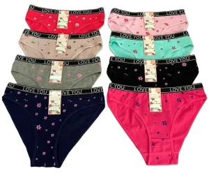 Underwear, Sustainable Breathable Women’s Underwear, Cotton Printed Women’s Underwear