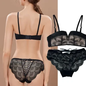Underwear Women Wireless Multiway Half Cup Bra Set Custom Sexy Lingeries Push up Bras 38 Size for Women