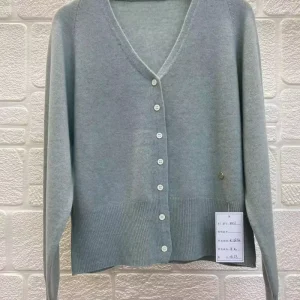 V Neck Cardigan Sweater Autumn Spring Woman Lambs Wool Cardigan Sweater Customized Comfortable Women’s V Neck Cardigan Sweater