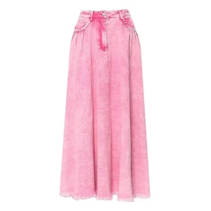Vendor Cotton Denim Jeans Cargo Skirt Women’s Long Maxi Skirts Fall Outfits for Women