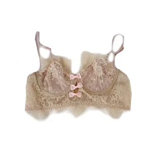 Wildness Lace Bow Women’s Bras Underwire Push up Ladies Bras