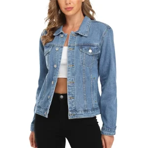 Winter Heavy Weight Warm Thick Comfortable Trendy Designer New Fashionable Women’s Clothing Denim Jackets