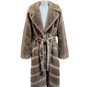 Winter Luxury High Grade Fake Sable Fur Coat Faux Purple Sable Winter Thickened Warm Fashion Trench Sexy Faux Fur Coat