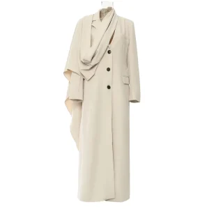Winter New Arrival Womens Coats Elegant Embroidery Heavyweight Polyester Solid Classic Long Coat Womens Coats