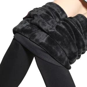Winter Thick Plush Fluffy Warm Women Tights Solid 100 200 300 Gram Skin Friendly Keep Warm Casual Yoga Pants