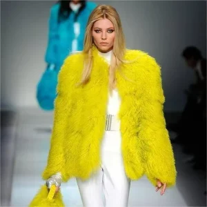 Winter Tibet Fur Jacket Mongolian Fur Coat Women