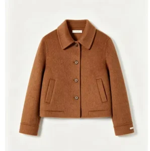 Winter Warmth Women’s Solid Woolen Coat Waterproof & Windproof Casual Fashion Style