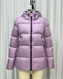 Winter Women’s Casual Thick 100% Nylon Jackets Loose Versatile Blank Windproof Hooded Down Jackets