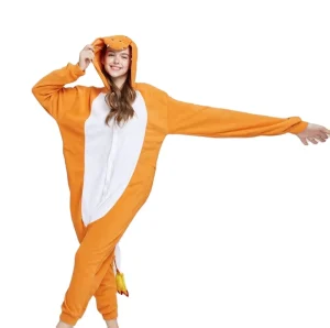 Winter Women’s Cute Comfortable Deer Fleece Hoodie Cartoon Sleepwear Pajamas for Halloween