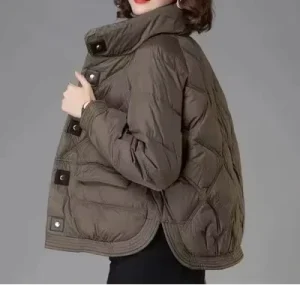 Winter Women’s Waterproof Polyester Filled Loose Fit Jacket