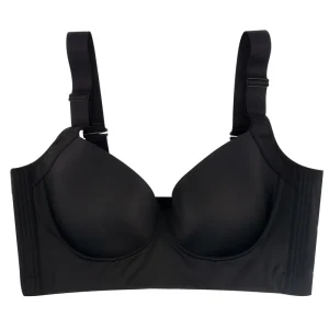 Wireless Underwire Seamless Bra Plus Size Full Coverage Wide Back Support Soft Lingerie Halter Solid Ultra Thin Women’s