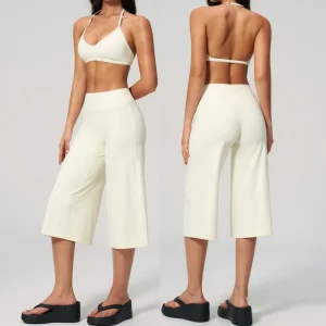 Women 2 Pieces Activewear Yoga Set Breathable Plus Size Backless Sports Bra High-Waist Shorts Quick-Drying Gym Fitness Set