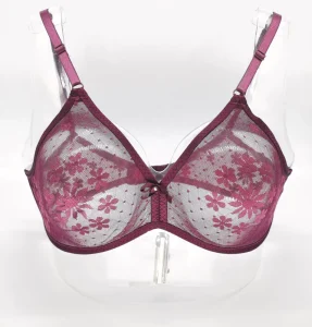 Women Bra Original Factory Wire Free Bra Plus Size Minimizer Sexy Sheer Cut Out Underwear Breathable Big Cup Lace Bra for Women