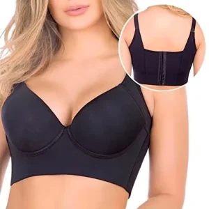 Women Deep Cup Bra Hide Back Fat Full Back Coverage Bra With Shapewear Incorporated Push up Plus Size Bras