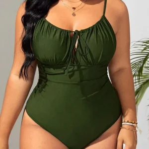 Women Extra Plus Size Halter Style Swimwear XL 5XL One Piece Swimsuit Big Size Bathing Suits