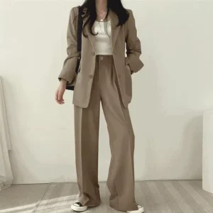 Women Fashion Women’ Suits 2 Piece Set Ladies Suits New Style Blazer Tops Pants for Ladies Business Office Clothing