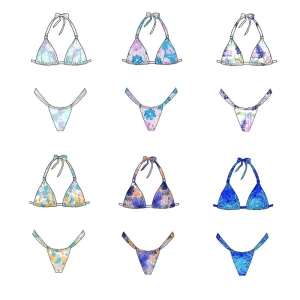 Women High End Summer Bikini Set Custom UPF50 Bathing Suits Manufacturer Anti-chlorine Swimwear For Sunbathing