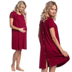 Women Home Dress Sleepwear Women Pregnancy Maternity Dress