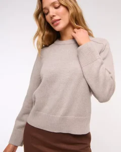 Women Long Sleeve Crew Sweater