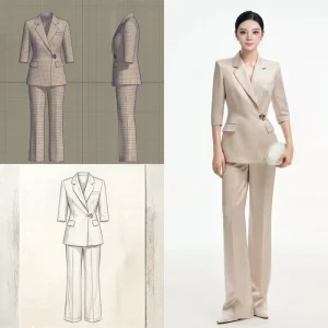 Women Peplum Dress Belted Stand Collar Half Sleeve Regular Formal Business Office Elegant Hotel Reception Hostess Navy