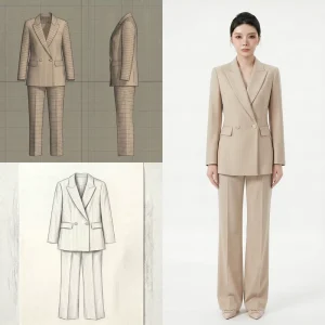 Women Peplum Dress Belted Suit Set Stand Collar Half Sleeve Slim Formal Business Office Elegant Hotel Reception Hostess