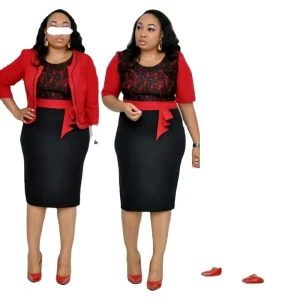 Women Plus Size Fashion Clothes 2 Piece Set for Fat Women Daily Fashion Versatile Set Skirt