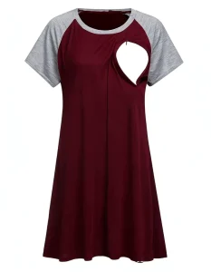 Women Pregnancy Maternity Dress Breastfeeding Women Home Dress Sleepwear