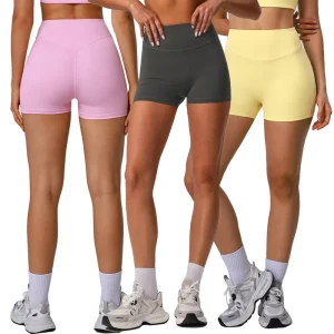 Women Running Jogging Shorts High Stretch Durable Outdoor Fitness Clothes Breathable Yoga Shorts