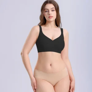 Women Seamless Ultra Padded Bras Nude Feel Invisible Lift Big Size Breast Under Evening Gown