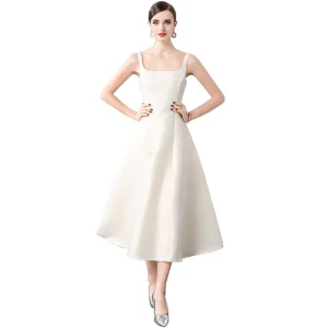 Women Sleeveless Dress Latest Design Women Fashion Evening Dress Ladies Trendy Sleeveless Midi Dresses