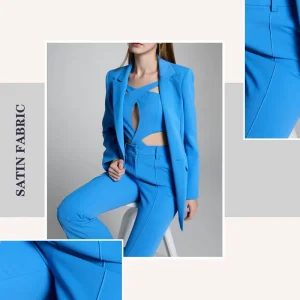 Women Solid Color Three Piece Set Long Sleeve Turn Down Collar Single Button Blazer