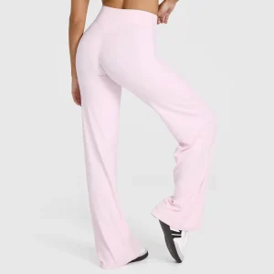 Women Straight Legs Gym Workout Activewear High Waist Yoga Leggings Solid Straight Leg Sports Pants