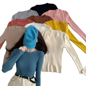 Women Sweaters Knitwear Autumn Winter Knit Tops Slim Long Sleeve Women Pullover Knitted Sweater