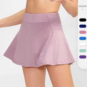 Women Tight High Waist Sport Plus Size Tennis Skirt