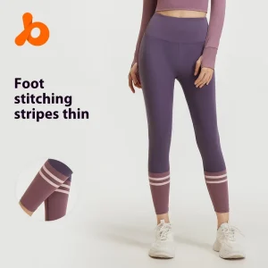 Women Women’s High Waist Yoga Pants Seamless Fitness Pants Peach Hip Lift Elastic Waist Ankle Length Sports Style Solid