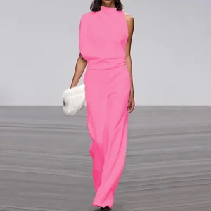 Women’S Dresses Casual Jumpsuit Solid Color Suit Clothes for Women