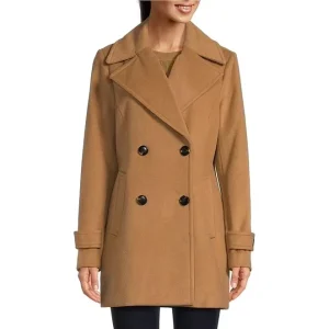 Women’S Elegant Solid Color Mid-Length Thicken Wool Coat Woman