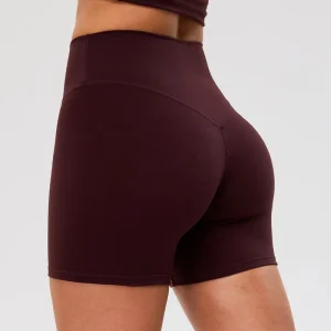 Women’S High V Shaped Waist Yoga Shorts Quick Dry Tummy-Control Butt Lift Running Sports Shorts
