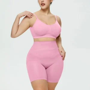 Women’S Seamless High Waist Shapewear Shorts Aand Bra Underwear Panties Bodysuit Shapewear for Women